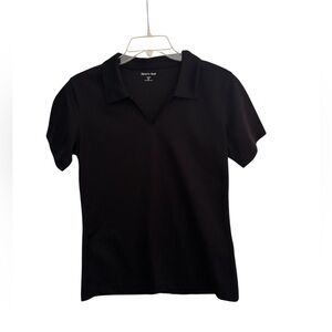 Sport-Tek Women's Black Short Sleeve Polo Shirt